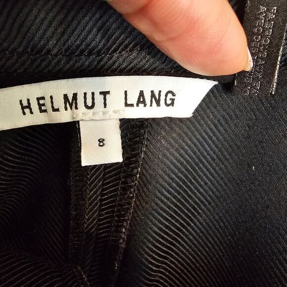 Helmut Lang Women's Vintage Wide Leg Black Pants Size 8 - Picture 7 of 8